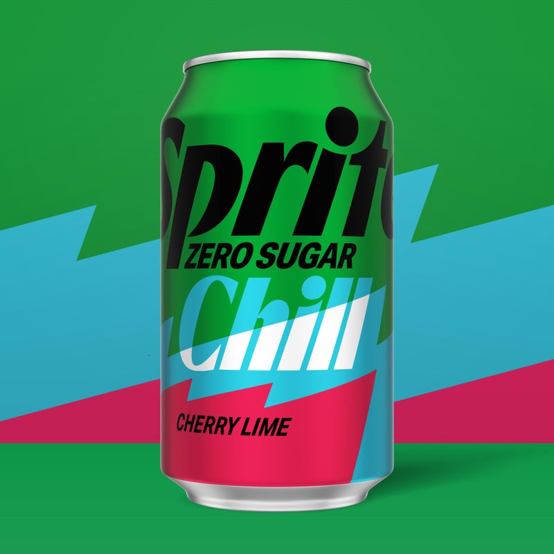 Sprite® Chill Zero Sugar Cherry Lime Natural Flavor Soda Soft Drink Cans, 12 fl oz, 12 Pack - Image 3